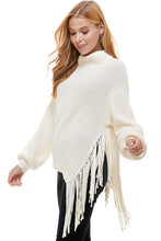 Load image into Gallery viewer, Bianca Asymmetric Fringe Sweater
