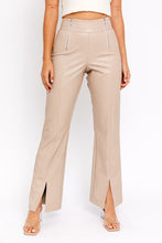 Load image into Gallery viewer, Cara Faux Leather Slit Pants
