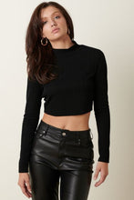 Load image into Gallery viewer, Rainie Long Sleeve Crop Top
