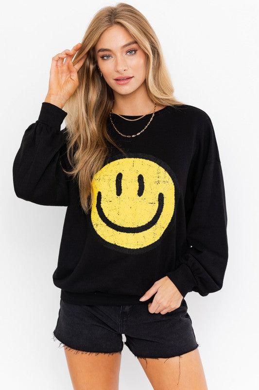 Joy Long Sleeve Smile Sweatshirt