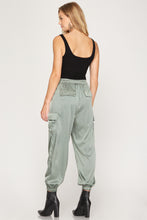 Load image into Gallery viewer, Claire Satin Jogger Pants
