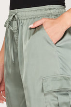 Load image into Gallery viewer, Claire Satin Jogger Pants
