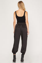 Load image into Gallery viewer, Claire Satin Jogger Pants
