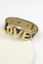 Load image into Gallery viewer, LOVE Leopard Snap Bracelet
