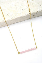 Load image into Gallery viewer, Pink Facet Bead Necklace
