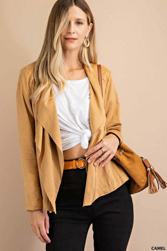 Shiloh Faux Suede Blazer